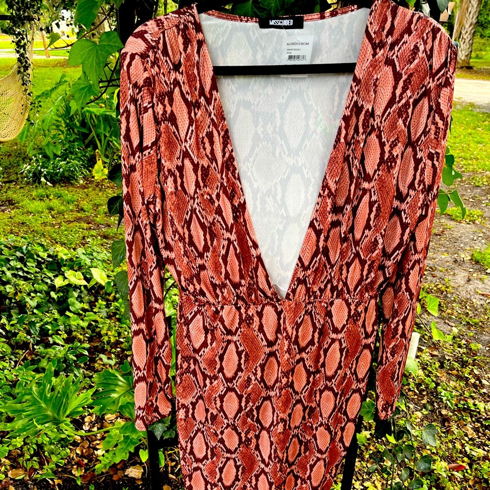 Snake print dress